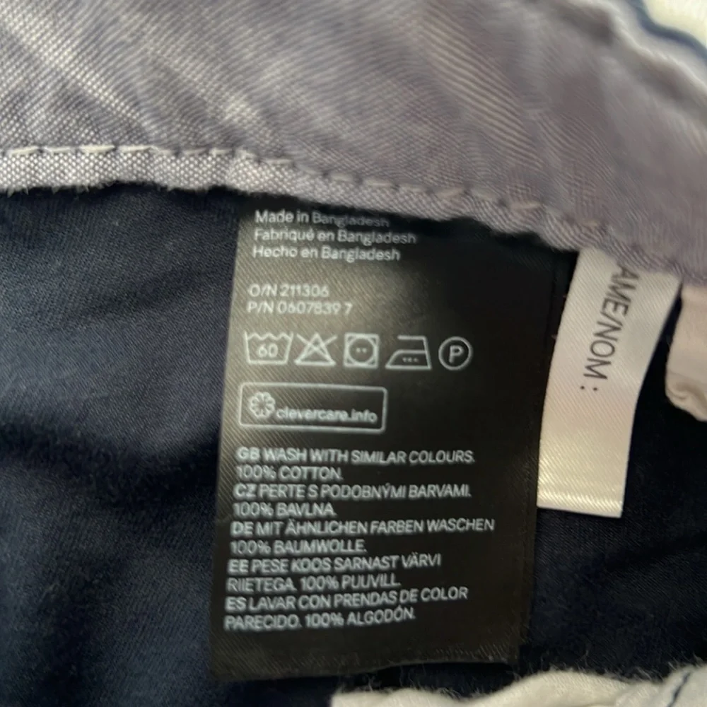 Boys Chino Flat Front Navy Blue Shorts in size 13/14 years old - Picture 4 of 4